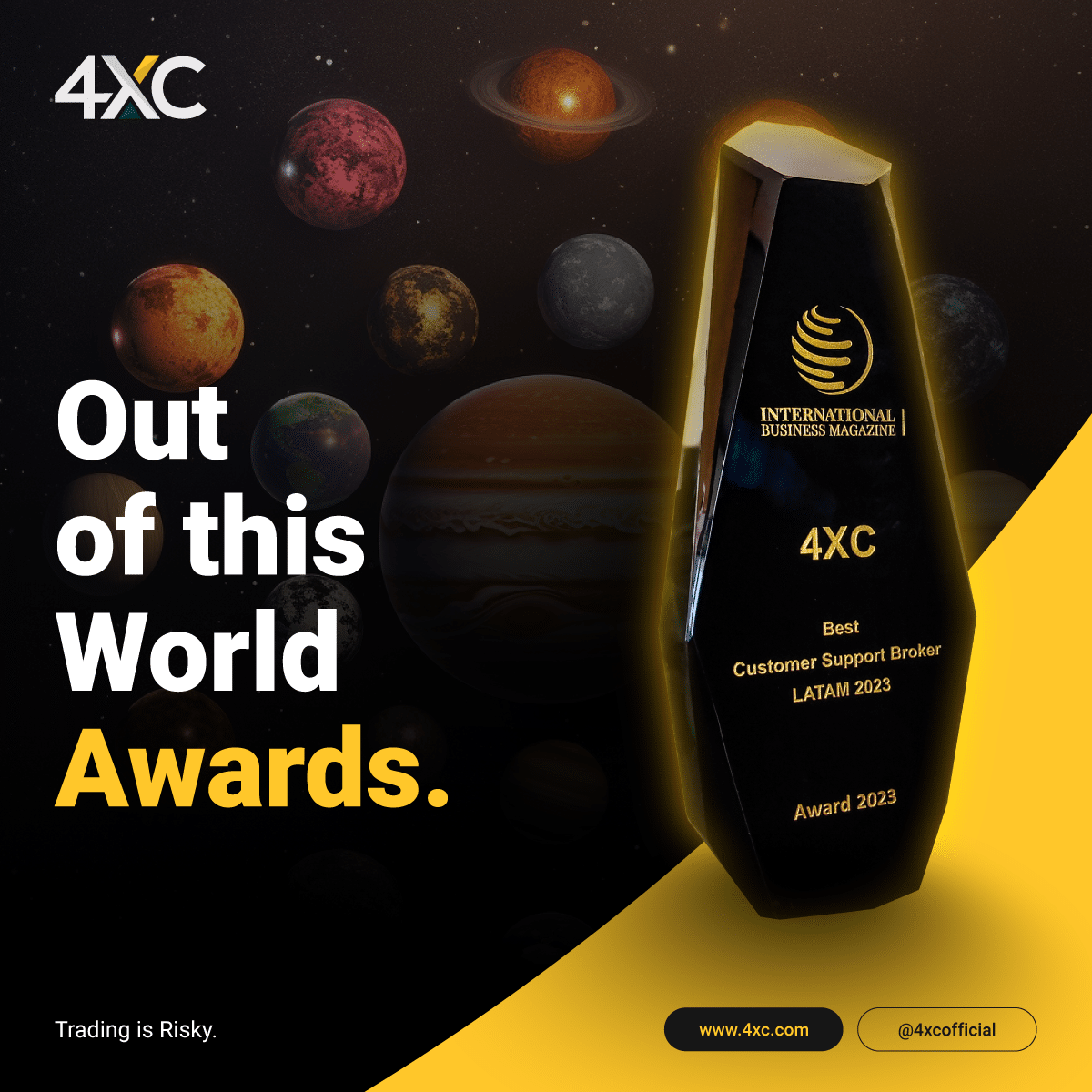 Best Customer Support Broker LATAM 2023 Award International Business Magazine